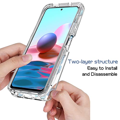 Coque Redmi Note 10S incassable transparente motif papillon
