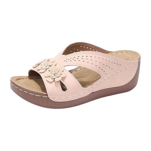 Sandales en cuir pour femme et mules confortables d'été