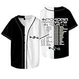 M Pokora Adrenaline Tour Dates Baseball T-Shirts Femmes Hommes Mode Col V Manches Courtes Tee, Style 10, L