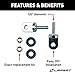 Lippert JT's Strong Arm Replacement RV Jack Stabilizer Swing Bolt Kit for 5th Wheel RVs and Travel Trailers, Includes 1-1/4