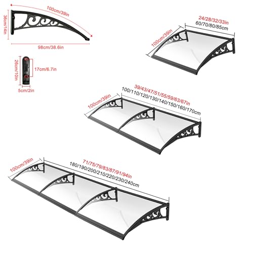 Refugio con cubierta transparente para proteger jardines y puertas 5
