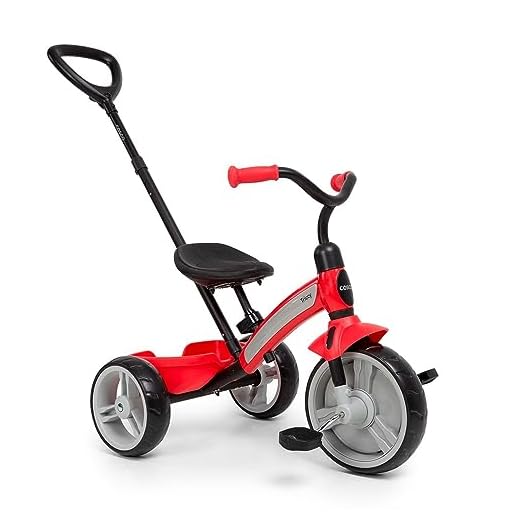 Cosco Kids, Triciclo com Empurrador Triccy, Vermelho