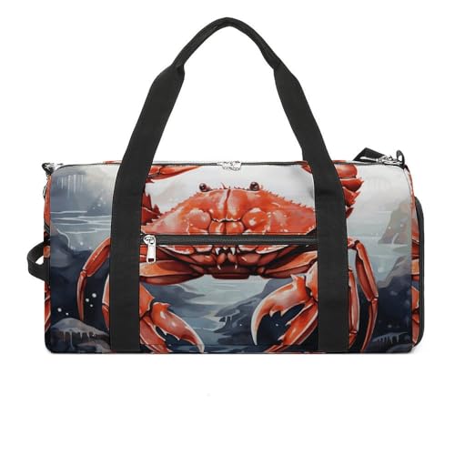 Sac de gym à fermeture éclair et compartiments mer de crabe