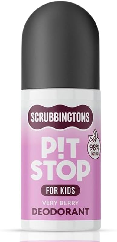 Desodorante infantil em roll-on Scrubbington's Pit Stop Very Berry, 75 mL
