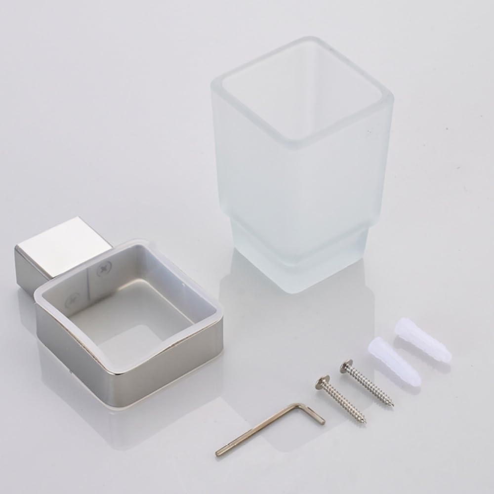 Juego de Accesorios para baño, toallero Cromado, Barra, Gancho para Bata, Estante, Soporte para Papel de Seda, Soporte para Cepillo de Dientes, Accesorios de baño, Soporte para Cepillo de Dientes