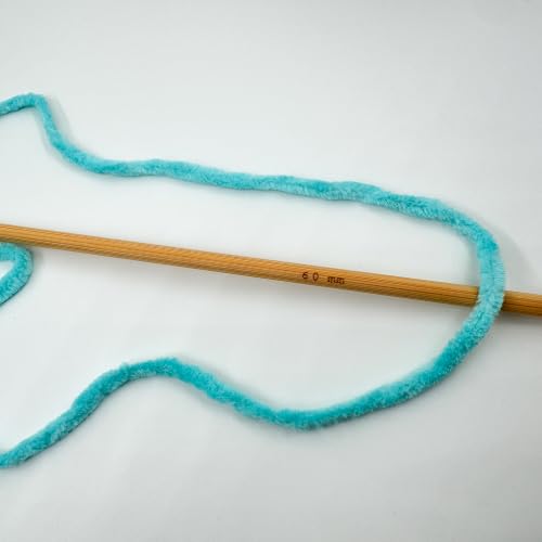 Image of Cuddly Velvet Chenille Yarn, Super Soft Bulky, Turquoise, 3-Pack