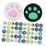 ARTIBETTER 100pcs Cat Claw Thumbstick Caps Silicone Replacement Grip Covers for Controllers Non-slip Soft