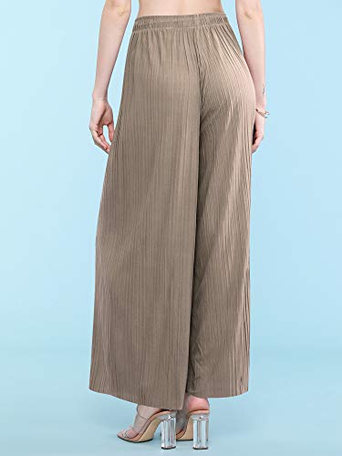 Made By Johnny Women's Pleated Wide Leg Palazzo Pants with Drawstring4