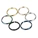 Jstyle 6 Pcs 20G 316L Stainless Steel Nose Ring Hoop Cartilage Hoop Septum Piercing Hypoallergenic 8mm