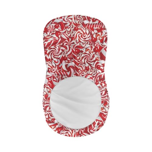 Image of Bar Stool Covers with Backs Dining Room Square Swivel Barstool Chair Seat Set of 2 Christmas Candy Red Non-Slip Counter Height Chair Covers Xmas Decor