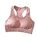 VHHYUK Suave Sports Bras DE Mujeres A Prueba de Golpes Ventilado Cojín de Pecho Tubo Tapa Superior Camisola Yoga Gimnasio Tops Tops de Pecho sin Fisuras Empuje la Ropa Interior para Yoga, Corredor