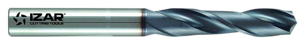 Izar 15882 Broca Integral Metal Duro Gran Rendimiento CNC, MD/HM Carbure K20, AlTiN, 8400, DIN 6537 K, 12.00 mm Diámetro Corte