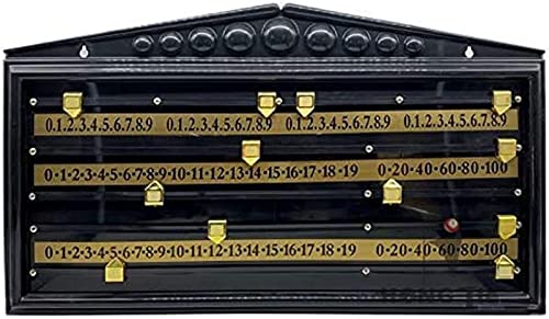 Tablero de marcador para snooker de madera, ideal para amantes del billar, marcador de puntuación para juegos de snooker y billar miniatura 1