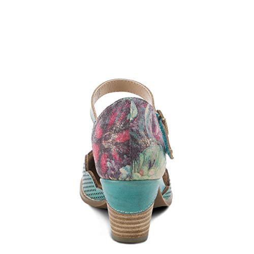 Spring Step L'artiste Women's Parchelle Ankle Strap Shoe Sky Blue Multi Eu 37 / Us 6.5-7 #TOP3