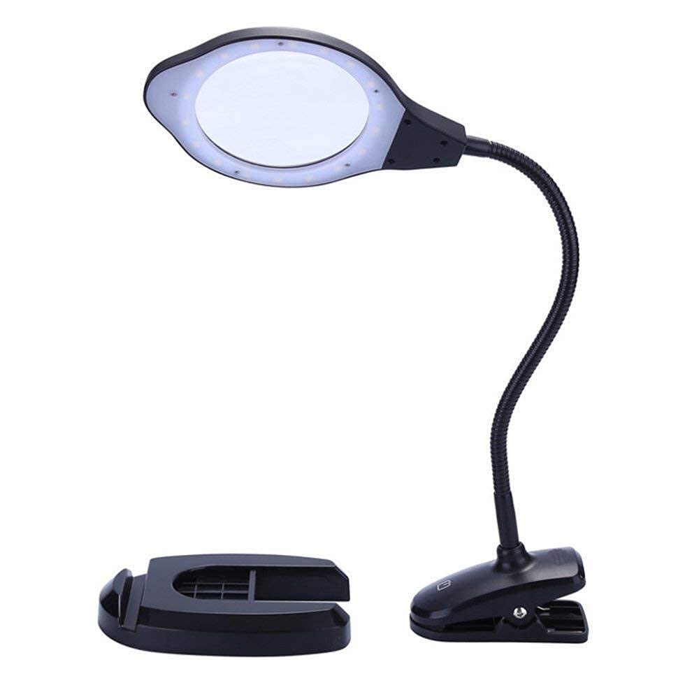 Szkło powiększające Przenośna lupa na biurko z dwoma obiektywami Zestaw głośnomówiący Lampa powiększająca od 2 do 4 razy Lampa LED Lampa LED Szkło powiększające zasilane przez USB do czytania dla osób
