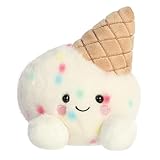 Aurora, Palm Pals 34075 Peluche crème glacée 12,7 cm Blanc et marron