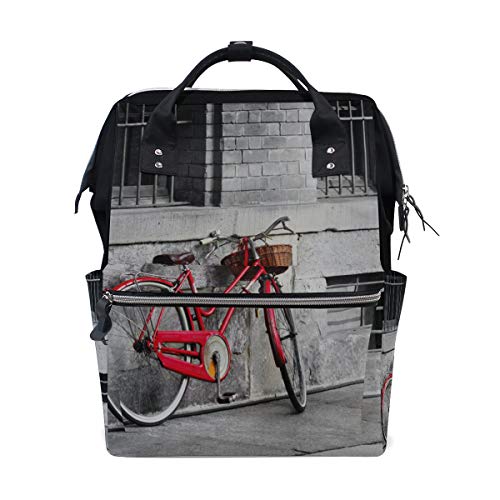 Stadtstraße Landschaft Schwarz Große Kapazität Wickeltaschen Mama Rucksack Multi Funktionen Wickeltasche Tote Handtasche Für Kinder Babypflege Reise