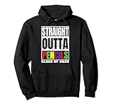 straight outta pencils graduation class of 2025 gifts felpa con cappuccio