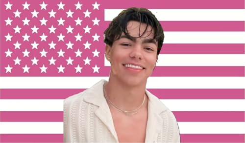Malachi Barton Flag 3x5 Ft Pink American Flag Tapestry Funny USA Poster College Dorm Room Decor Wall Art Bedroom Poster Outdoor Party Tailgate Yard Flag with 4 Brass Grommets