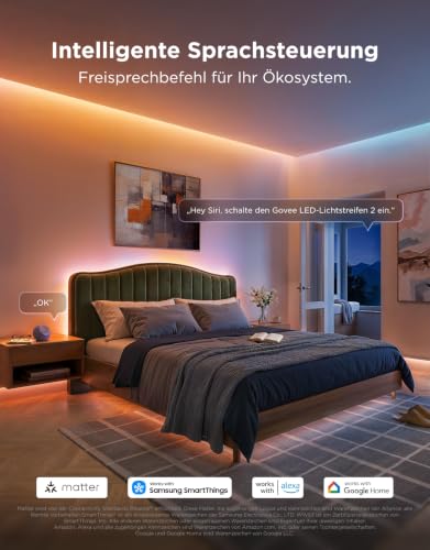 Govee LED Strip Light 2, RGBWWIC Smart 5m LED Streifen mit LuminBlend+ – Ansicht 5