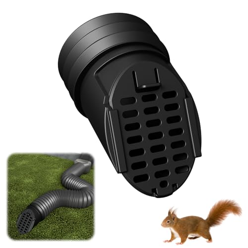 Furniok 1-Pack Downspout Rodent Guard Twist-in Insert Fits Outer Diameter 4 Flexible Downspout Extensions Pipes Gutter Downspout Extension Hose Guard (Black (1-Pack))