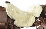  PFIFF 003390 Lammfell Westernsattel Sitzbezug Westernsattelsitzbezug Sattelbezug, Natur Full Warmblut