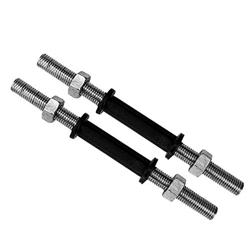 Image of SX Fitness Home Gym Setup Combo Pack - 20 kg Rubber Weight Plates (2Kg X 4 Plates, 3Kg X 4 Plates) and Pair of Solid Dumbbell Rod for Home Gym , Black