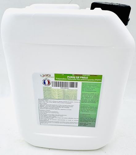 Purin de Prêle(Equisetum arvense)100% Naturel –Biostimulant Végétal PNPP –Renforce les Défenses Naturelles des Plantes –bidon 5L pour 100L prêt à l’emploi –Agriculture Biologique –Fabriqué en France