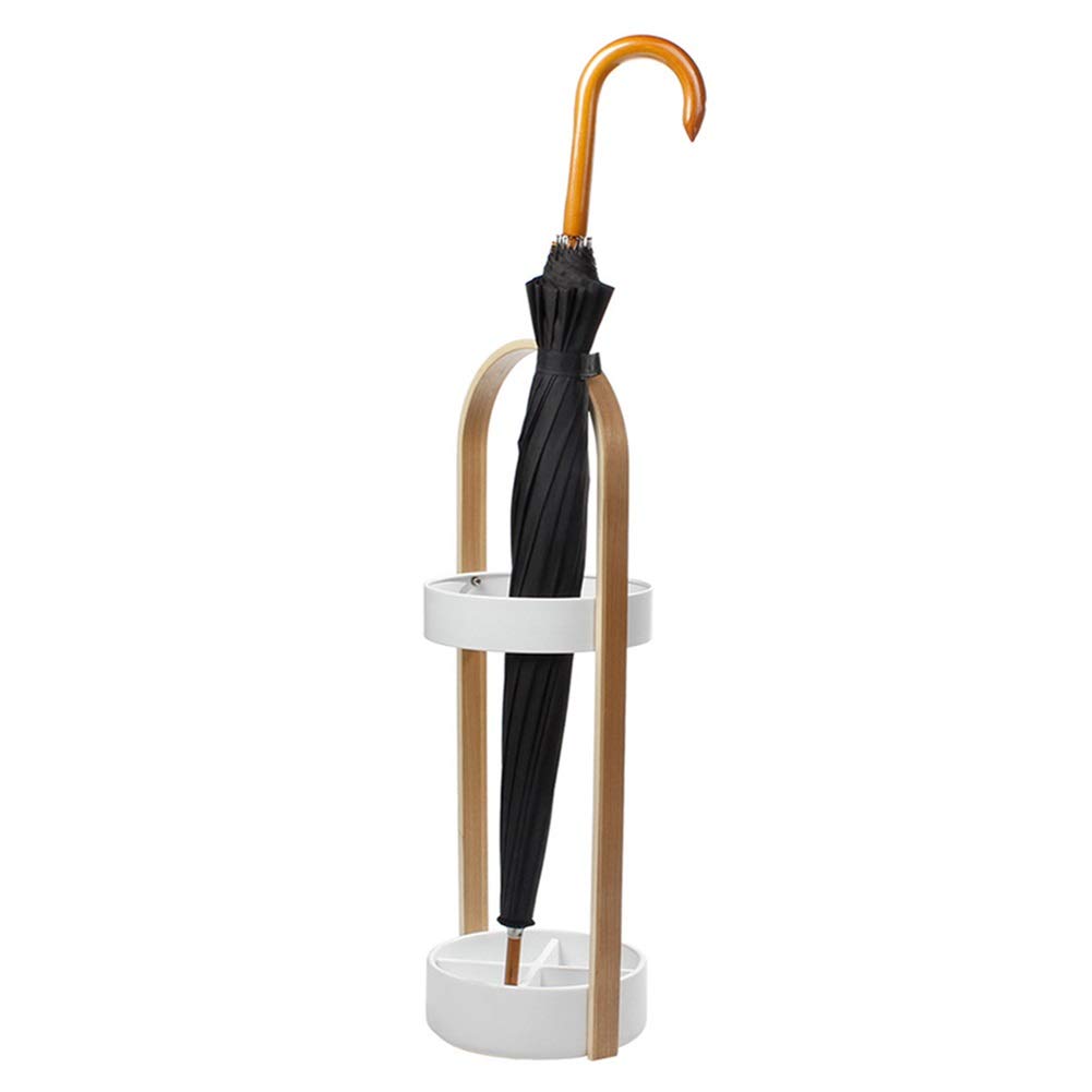 Porte-parapluie moderne blanc pour un couloir de maison ordonné