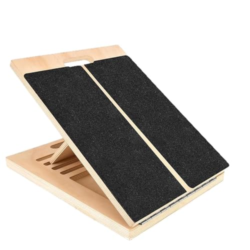 Tabla inclinada de madera ajustable para ejercicio miniatura 1
