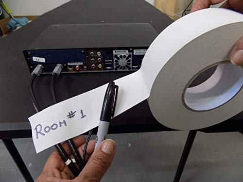 Wod Gtc12 Gaffer Tape, Black Low Gloss Finish Film, 3/4 Inch X 60 Yds. Residue Free, Non Reflective Cloth Fabric, Secure Cords, Water Resistant, Photography, Filming Backdrop, Production #TOP2