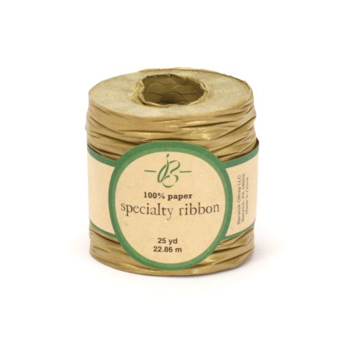 Berwick 9090915 Bella Terra Metallic Paper Craft Ribbon, 1-1/2-Inch Wide By 25-Yard Spool, Gold #TOP21