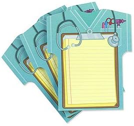 Scrub Top Adhesive Notepad - Pack of 3