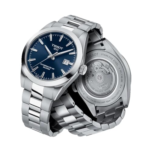 Image of Tissot Gentleman Powermatic 80 Automatic Blue Dial Men's Watch T1274071104100