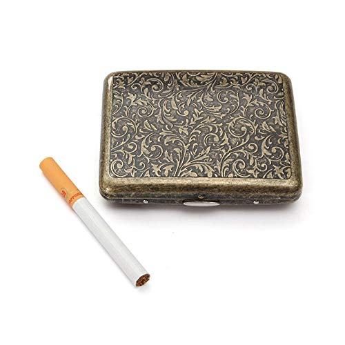 Boîte à cigarettes en métal rétro avec finitions de qualité supérieure