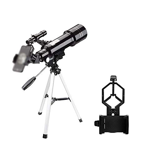 Telescopio Refractor Astronómico 70mm 400mm con Trípode y Soporte para Smartphone miniatura 1