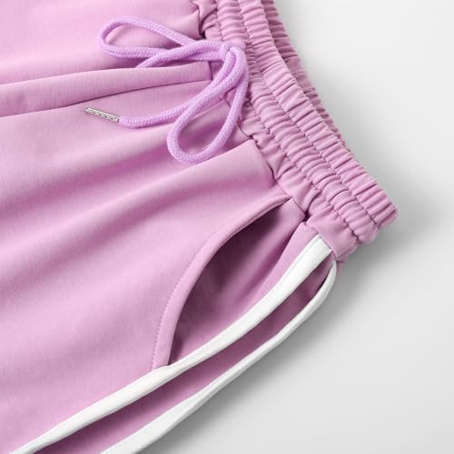 Girls Cotton Athletic Shorts Kids Running Soccer Dolphin Active Shorts with Drawstring & Pockets in 4-12Years4