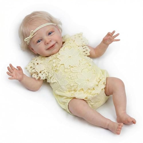 Muñeca Reborn Realista Niña de 18 Pulgadas miniatura 4