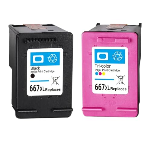 Cartouche d'encre 667XL compatible résout les problèmes de texte flou sur imprimante Advantage