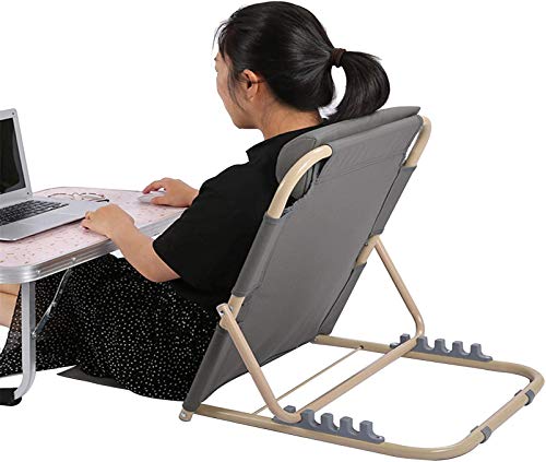 Back Rest Lumbar Support Bed Backrest for The Elderly,Portable Folding Back Rest Support Adjustable Angle Backrest Bracket Outdoor Leisure Chairs for Neck Head and Lumbar Support