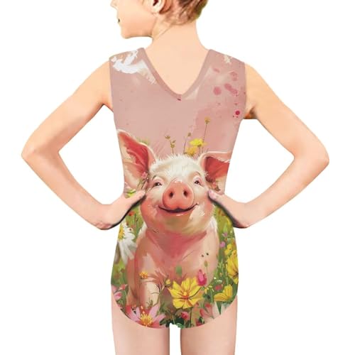 Swimsuits for Girls 3-14 Sleeveless Bathing Suit for Kids Summer One Piece Swimming Suits2