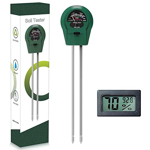 Soil Moisture Meter, Soil Ph Meter, Soil Light Meter For House Plants; Outdoor Indoor Gardening Tool For Testing Soil Moisture/Ph/Light; 3 In 1 Soil Moisture/Ph/Light Tester #TOP3