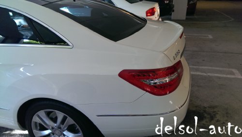 Psi Mercedes-Benz E-Class 2-Door Coupe Amg Style Trunk Spoiler - Arctic White- 650 #TOP4