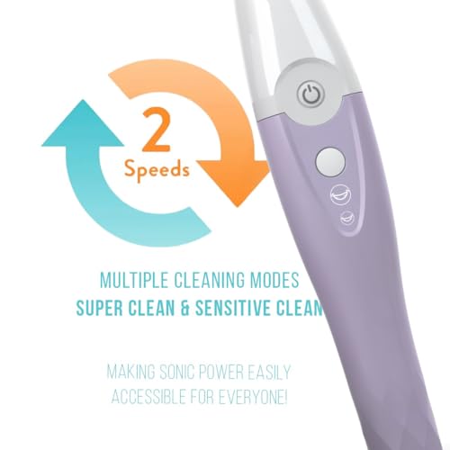 Image of TAO Clean UV Sanitizing Sonic Toothbrush and Cleaning Station, Electric Toothbrush, Dual Speed Setting, Lilac Bliss