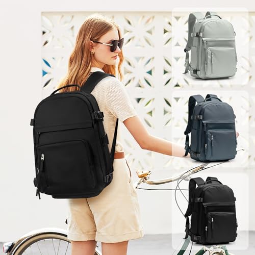 Image of Vacuum Backpack Travel With Pump for Women Men Carry on Backpack Luggage Flight Approved Personal item Travel Bag