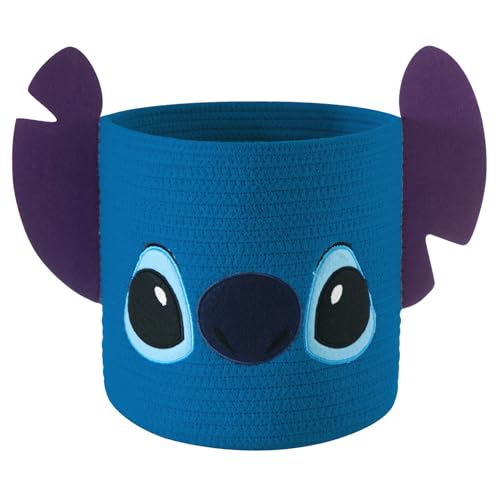 Idea Nuova Disney Stitch Figural Rope Storage Organizer Basket, 10