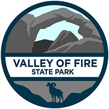 Valley of Fire State Park Sticker Decal Self Adhesive nv Nevada State Park Lake Mead 4.00" Wide
