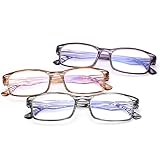 💎 【PAQUETE DE 3 LECTORES UNISEX DE VALOR】 -¡Conveniente juego de 3 PACK de lectores por un excelente precio! Ideal para uso doméstico, de oficina o al aire libre. Mantenga un par en su escritorio, en su bolso y en sus lugares de lectura favoritos. ¡No vuelvas a perder tus gafas! 3 pares de gafas de lectura unisex con colores disponibles: negro, carey y violeta.