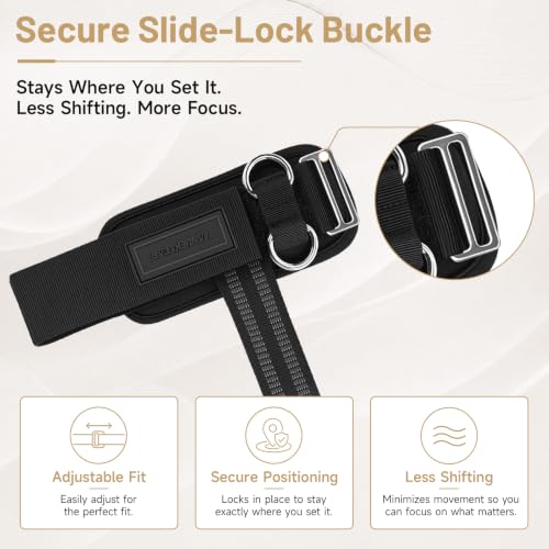Image of MANUEKLEAR 2 Size Gym Lifting Straps with D Rings for Cable Machine