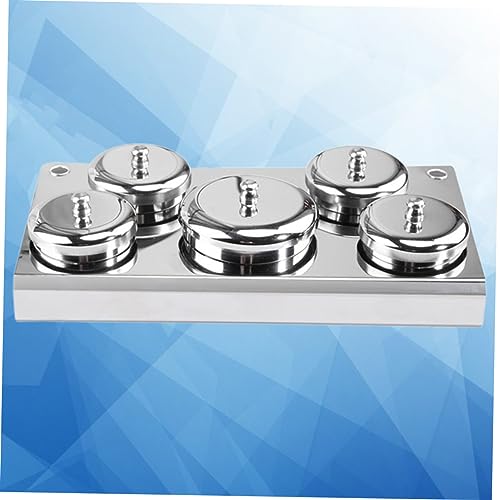 MERRYHAPY 5 piezas vaso cristal para arte de uñas miniatura 6